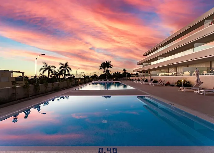 Apartment Modern New Terrazas De Costa Adeje. Heated Pool, Big Terrace And Private Parking *