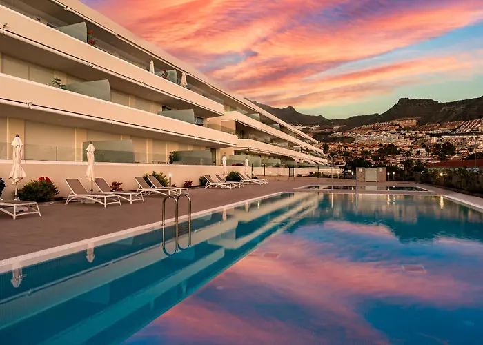 Modern New Terrazas De Costa Adeje. Heated Pool, Big Terrace And Private Parking *